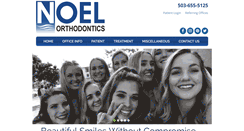 Desktop Screenshot of noelorthodontics.com